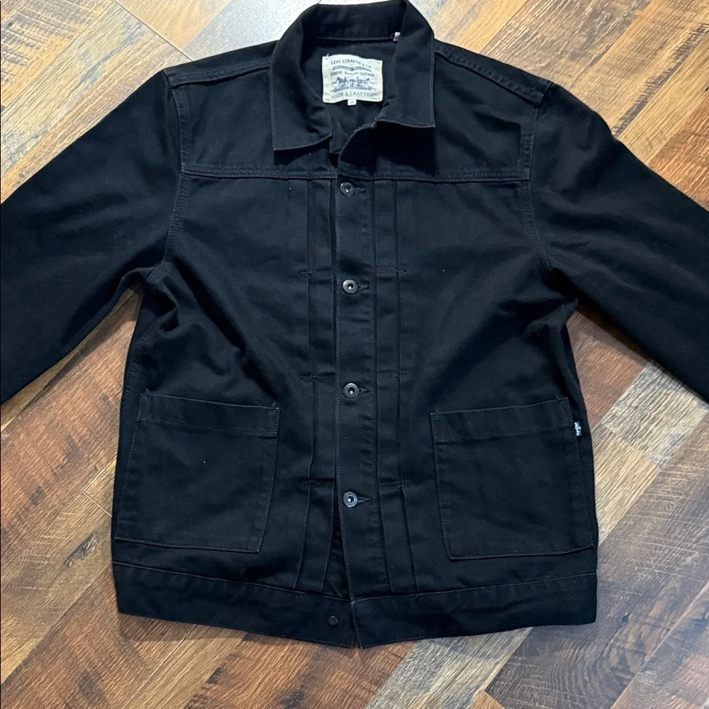 Levi's Made & Crafted Type II Trucker Jacket - Nero Nero - Medium - Picture 4 of 9